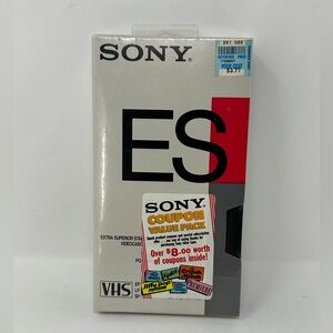 Sony ES T-120 VHS Tape New Sealed Blank B6